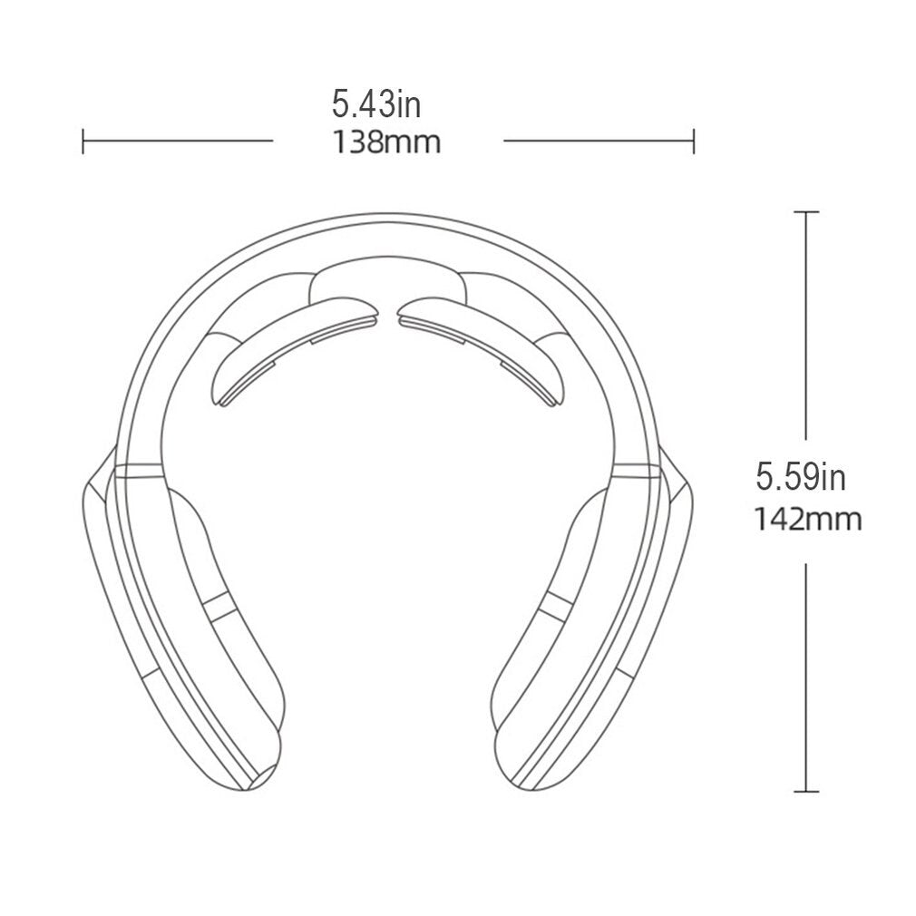 Trådløst nakke-massageapparat
